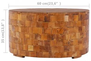 Masuta de cafea, 60 x 60 x 35 cm, lemn masiv de tec - V288811V