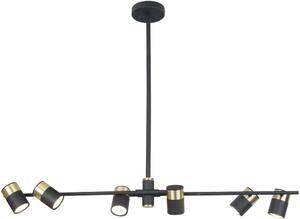 MaxLight Puma lampă de tavan 6x5 W negru-auriu P0409