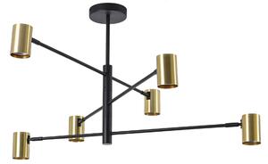 Light Prestige Snow lampă de tavan 1x50 W negru-auriu LP-731/6PGD