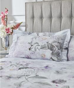 Lenjerie de pat din bumbac Bianca Amethyst, 135 x 200 cm, gri - violet
