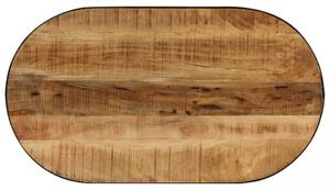 Masuta de cafea ovala, 100 cm, lemn masiv de mango si otel - V246626V