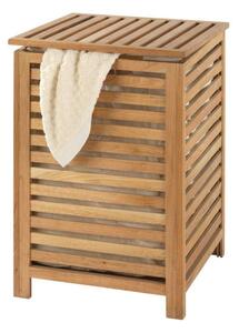 Coș din lemn de nuc pentru rufe Wenko Laundry Bin Norway, 56 l
