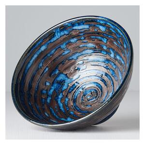 Bol din ceramică MIJ Copper Swirl, ø 16 cm, albastru