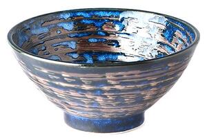 Bol din ceramică MIJ Copper Swirl, ø 16 cm, albastru