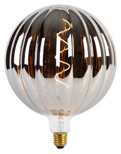 Lampă suspendată neagră cu 5 lumini cu LED-uri de fum reglabil - Cava Luxe