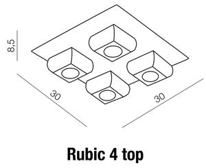 Plafoniera Rubic 4 Crom, AZ0492