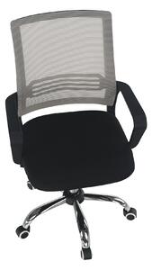 Scaun de birou, mesh gri-maro TAUPE/material textil negru, APOLO