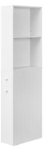 Dulap baie Vasagle Alb 134.4x40x18 cm