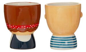 Set 2 suporturi din ceramică pentru ou Sass & Belle My Kind of People Libby