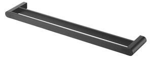 BISK Erga Futura, suport pentru prosoape 2 rânduri 610 mm, negru mat, ERG-02967