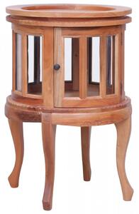 Dulap cu vitrina, natural, 50x50x76 cm, lemn masiv de mahon - V283844V
