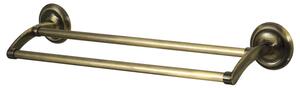 BISK Erga Deco, suport pentru prosoape cu 2 brate 610 mm, alama antica, ERG-00411