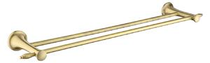 Ferro - Suport dublu pentru prosoape ANTICA 600 mm, bronz, AAI10BR