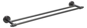 BISK Erga Skala, suport pentru prosoape cu 2 brate 600 mm, grafit, ERG-08391