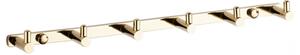 Mexen Accesorii Mexen, suport pentru prosoape, 6 carlige, auriu, 709166-50