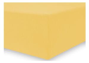Cearșaf de pat DecoKing Amber Collection, 200-220 x 200 cm, galben