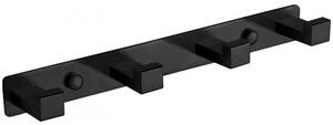 Mexen Accesorii Mexen, suport pentru prosoape cu 4 carlige, negru, 709264-70