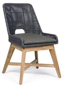 Set de 2 scaune pentru exterior design modern HESPERIA SLATE 0804731 BZ