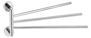 Sapho Sapho, suport triplu pentru prosoape LARISSA, pivotant 350 mm, crom, WS022