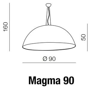 Lustra Magma 90 Negru / Alb, AZ1402