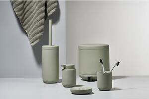 Perie din ceramică pentru toaletă Zone Eucalyptus, gri verde