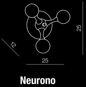 Aplica Neurono Alb / Crom, AZ0108