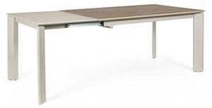 Masa extensibila cu design modern BRIVA GREY-TAUPE 140-200x90 0731246 BZ