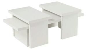 Masuta cafea SANCTUARY, alb, PAL, 110x45x30 cm