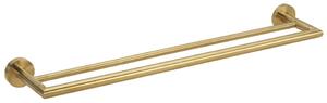 Sapho Sapho, suport dublu pentru prosoape X-ROUND GOLD, auriu mat, XR401GB