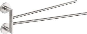 Sapho Sapho, suport dublu pentru prosoape X-STEEL 420 mm, oțel inoxidabil periat, XS405