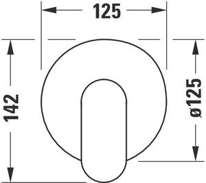 Duravit Wave baterie de duș ascuns crom WA4210007010
