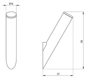 Deante Silia, 1 carlig pentru prosoape, alb mat, DEA-ADI_A111