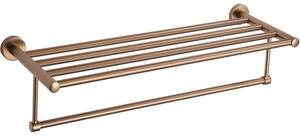 Mexen Remo, raft cu suport pentru prosoape, cupru mat, 7050720-65