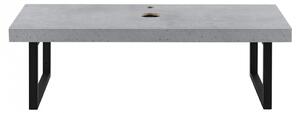 Blat pentru lavoar ABBR-78xxW, 100 x 45 x 30 cm, PAL//metal, beton inchis / negru mat, cu suport metalic - P71649880