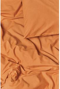 Lenjerie pentru pat dublu din bumbac stonewashed Bonami Selection, 160 x 200 cm, portocaliu teracotă