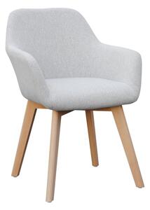 KONDELA Fotoliu de design, gri deschis/fag, CLORIN NEW
