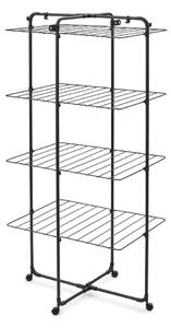 Uscător de rufe negru mat 30 m HangOn Tower – Brabantia