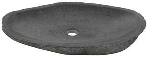 Chiuvetă de baie din piatră de râu, 60-70 cm, ovală