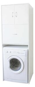 Dulap adânc deasupra maşinii de spălat, alb, 64x190x60 cm - TP251854