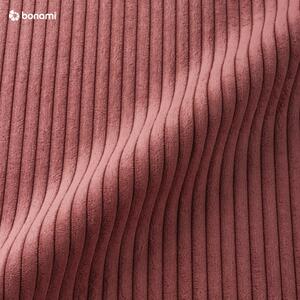 Colțar extensibil variabil cu tapițerie din reiat Bonami Selection Bowie, roz închis