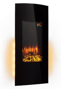 Klarstein Lamington, șemineu electric, 2000 W, flacără LED, încălzitor cu aer cald, cronometru, iluminat