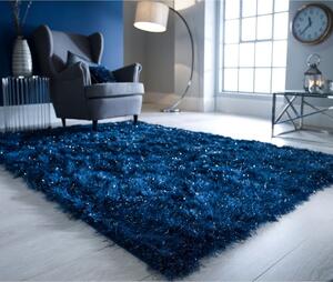 Covor Flair Rugs Dazzle, 80 x 150 cm, albastru