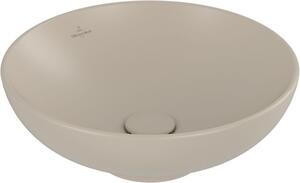 Villeroy & Boch Loop & Friends lavoar 42x42 cm rotund de blat maro/bej mat 4A4600AM