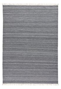 Covor de exterior din plastic reciclat Universal Liso, 160 x 230 cm, gri închis