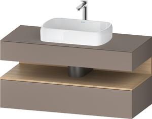 Duravit Qatego dulap 120x55x60 cm dulap atârnat sub chiuvetă stejar QA4732030430010