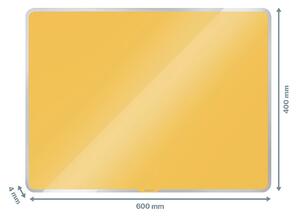 Tablă magnetică din sticlă Leitz Cosy, 60 x 40 cm, galben