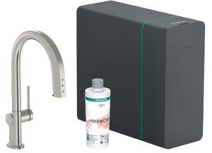 Hansgrohe Aqittura M91 baterie de bucatarie cu filtru pe picior oţel inoxidabil 76836800