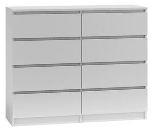 TECOA125 - Comoda 120 x 40 x 97 cm, Alb-Mat