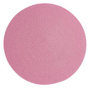Suport rotund pentru farfurie Zic Zac Round Chambray, ø 38 cm, roz