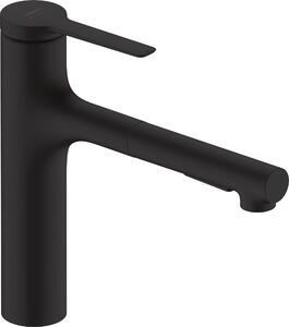 Hansgrohe Zesis M33 baterie bucătărie pe picior negru 74822670